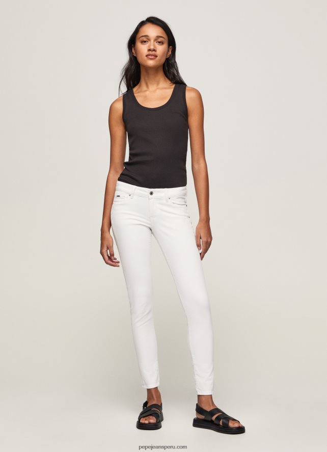 mujer_pantalones_pitillo_clasicos_pepe_jeans_44jtz299_blanco.jpg mujer pantalones pitillo clásicos Pepe Jeans 44JTZ299 blanco - Imagen 1