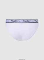 mujer panty clásico con logo estampado Pepe Jeans 44JTZ542 blanco - Imagen 2