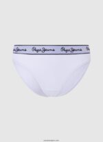 mujer panty clásico con logo estampado Pepe Jeans 44JTZ542 blanco