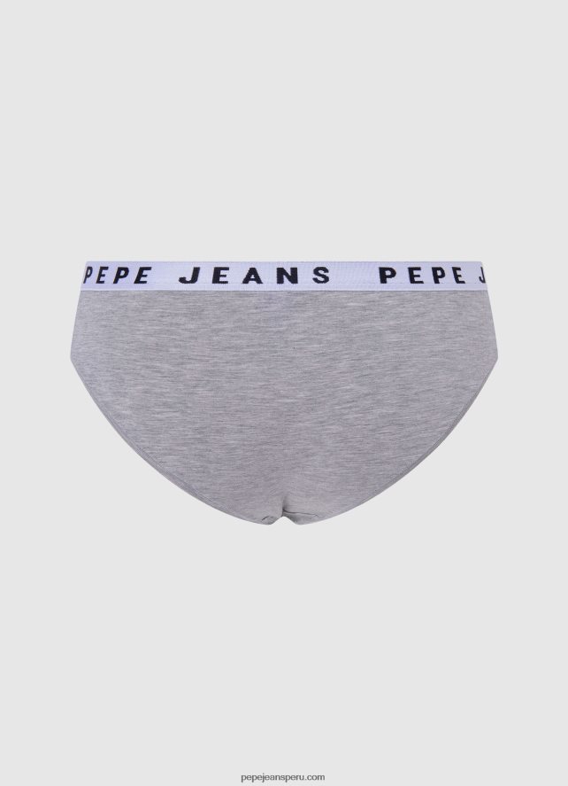 mujer panty clásico con logo estampado Pepe Jeans 44JTZ552 gris marga - Imagen 2
