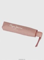 mujer paraguas automatico plegable macy Pepe Jeans 44JTZ788 ceniza rosa - Imagen 2