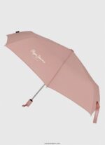 mujer paraguas automatico plegable macy Pepe Jeans 44JTZ788 ceniza rosa