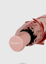 mujer paraguas automatico plegable macy Pepe Jeans 44JTZ788 ceniza rosa - Imagen 5