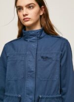 mujer parka con estampado Union Jack Pepe Jeans 44JTZ127 océano - Imagen 2