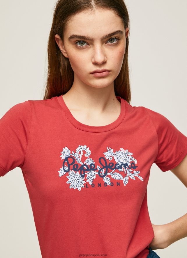mujer_playera_con_logo_estampado_pepe_jeans_44jtz384_estudio_rojo.jpg mujer playera con logo estampado Pepe Jeans 44JTZ384 estudio rojo - Imagen 1