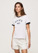mujer playera con logo estampado Pepe Jeans 44JTZ424 blanco - Imagen 2