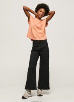 mujer playera con logo estampado Pepe Jeans 44JTZ434 durazno - Imagen 2