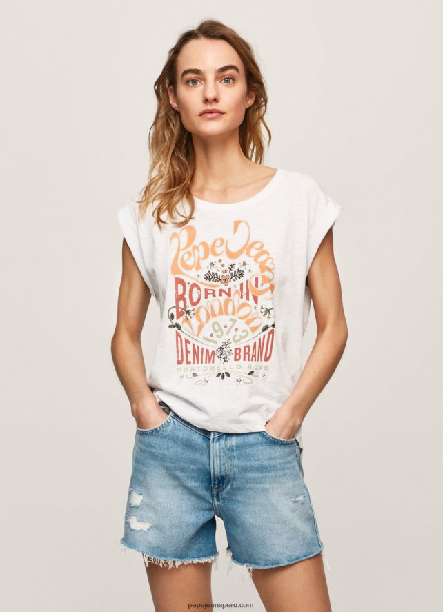 mujer_playera_con_logo_estampado_pepe_jeans_44jtz463_blanco.jpg mujer playera con logo estampado Pepe Jeans 44JTZ463 blanco - Imagen 1