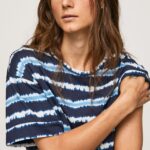 mujer playera con rayas desteñidas Pepe Jeans 44JTZ413 dulwich