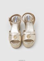 mujer sandalias de piel color caramelo Pepe Jeans 44JTZ646 oro - Imagen 2