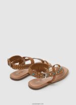 mujer sandalias irma de piel étnica Pepe Jeans 44JTZ658 broncearse - Imagen 4