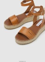 mujer sandalias kate con cuña grabada Pepe Jeans 44JTZ677 tabaco - Imagen 3