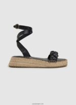 mujer sandalias kate con cuña trenzada Pepe Jeans 44JTZ676 negro