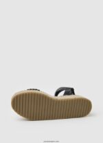 mujer sandalias kate con cuña trenzada Pepe Jeans 44JTZ676 negro - Imagen 5