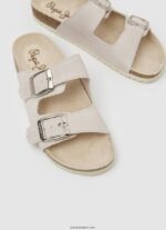 mujer sandalias oban etnicas de piel Pepe Jeans 44JTZ672 desnudo - Imagen 3