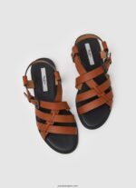 mujer sandalias planas hayes rome Pepe Jeans 44JTZ655 coñac - Imagen 2
