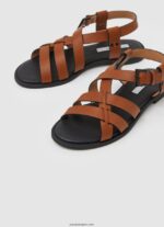 mujer sandalias planas hayes rome Pepe Jeans 44JTZ655 coñac - Imagen 3
