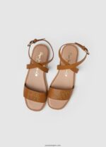 mujer sandalias planas Irma Log de piel Pepe Jeans 44JTZ660 broncearse - Imagen 2