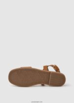 mujer sandalias planas Irma Log de piel Pepe Jeans 44JTZ660 broncearse - Imagen 5