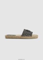 mujer sandalias siva de yute con jacquard Pepe Jeans 44JTZ683 negro