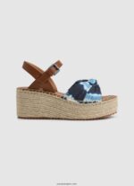 mujer sandalias Witney con cuña teñida Pepe Jeans 44JTZ644 mar profundo