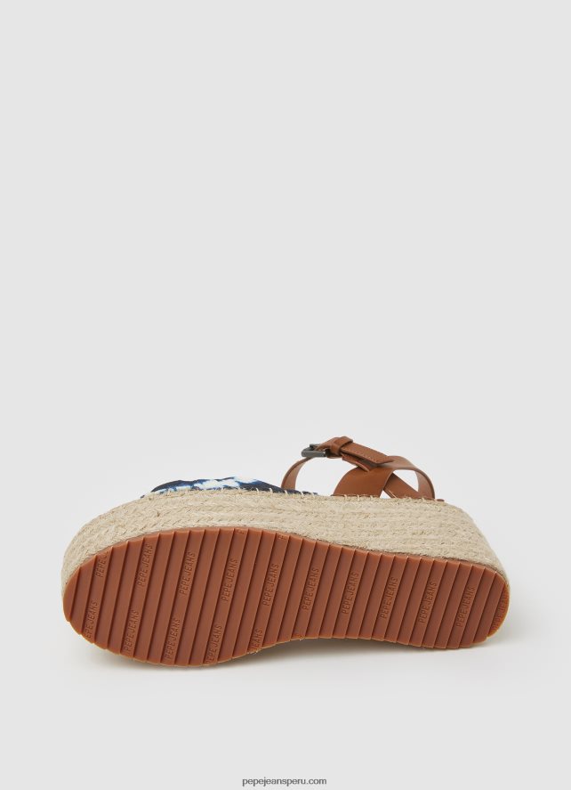 mujer sandalias Witney con cuña teñida Pepe Jeans 44JTZ644 mar profundo - Imagen 5