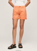 mujer shorts chinos de corte estándar Pepe Jeans 44JTZ522 durazno - Imagen 2