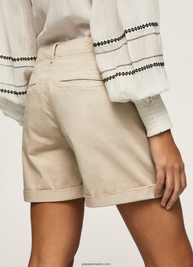 mujer shorts chinos de corte estándar Pepe Jeans 44JTZ524 piedra - Imagen 5