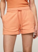 mujer shorts de algodón con cintura ajustable Pepe Jeans 44JTZ515 durazno - Imagen 3
