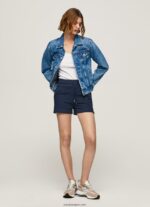 mujer shorts de algodón con cintura ajustable Pepe Jeans 44JTZ517 dulwich