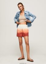 mujer shorts de algodón con efecto desgastado Pepe Jeans 44JTZ506 multi