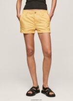 mujer shorts de algodón de corte regular Pepe Jeans 44JTZ518 brillar - Imagen 2