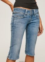 mujer shorts de mezclilla 3/4 de corte estándar Pepe Jeans 44JTZ508 mezclilla - Imagen 3