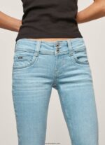 mujer shorts de mezclilla 3/4 de corte estándar Pepe Jeans 44JTZ520 mezclilla - Imagen 3