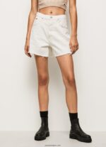 mujer shorts de mezclilla con corte globo Pepe Jeans 44JTZ498 mezclilla - Imagen 2