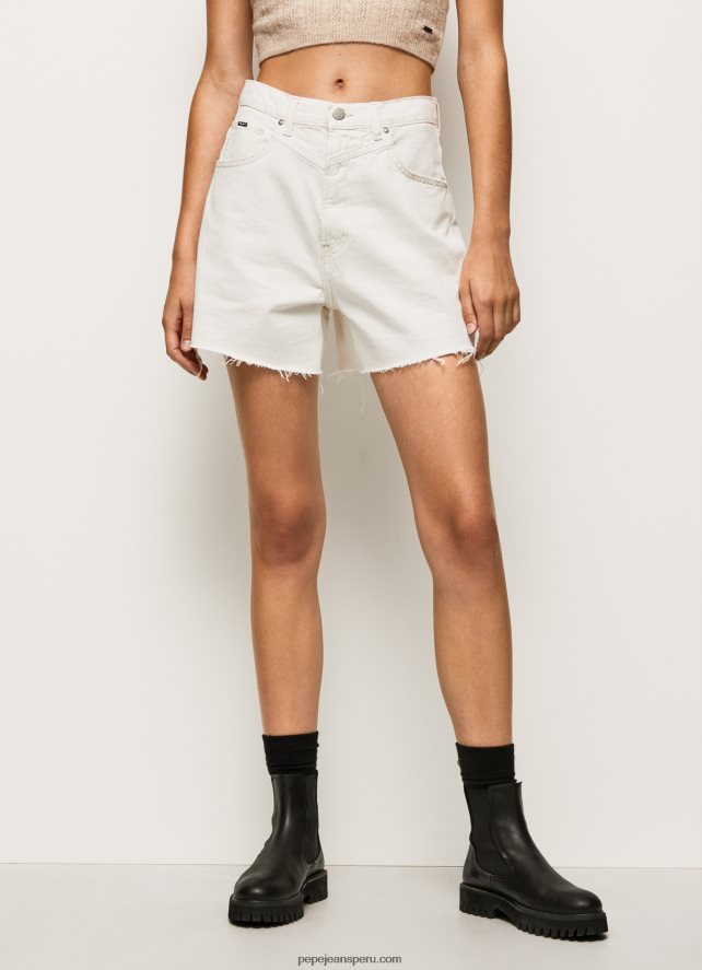 mujer shorts de mezclilla con corte globo Pepe Jeans 44JTZ498 mezclilla - Imagen 2