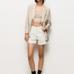 mujer shorts de mezclilla con corte globo Pepe Jeans 44JTZ498 mezclilla