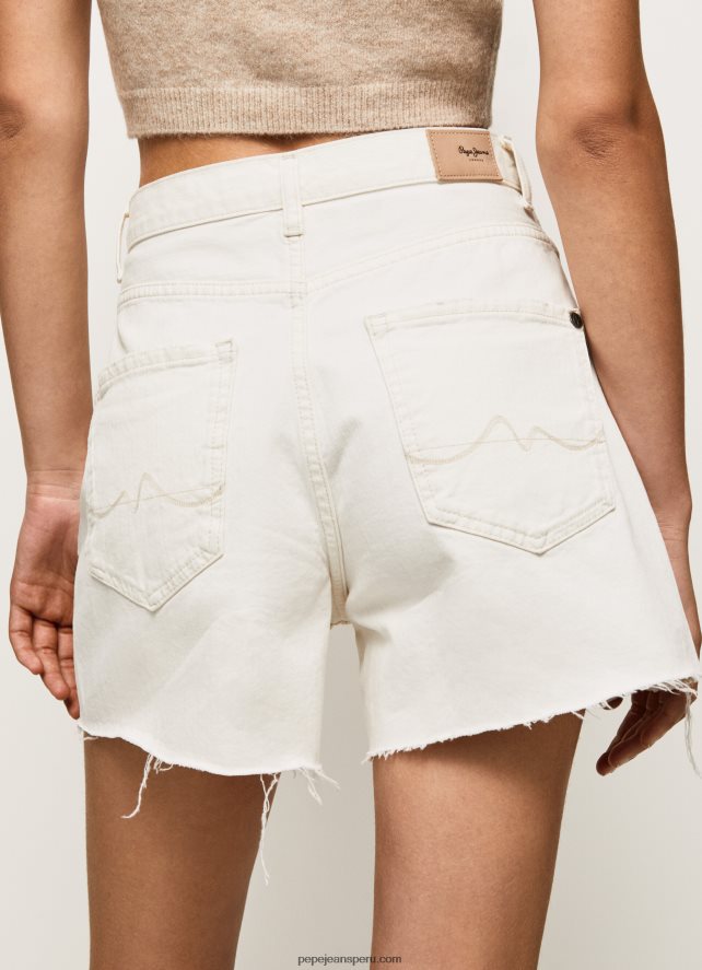 mujer shorts de mezclilla con corte globo Pepe Jeans 44JTZ498 mezclilla - Imagen 4