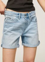 mujer shorts de mezclilla de corte estándar Pepe Jeans 44JTZ492 mezclilla - Imagen 3