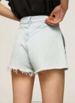 mujer shorts de mezclilla de corte estándar Pepe Jeans 44JTZ510 mezclilla - Imagen 5