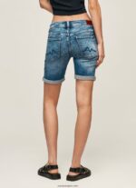 mujer shorts de mezclilla de corte estándar Pepe Jeans 44JTZ513 mezclilla - Imagen 4