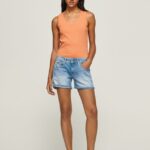 mujer shorts de mezclilla de corte estándar Pepe Jeans 44JTZ514 mezclilla