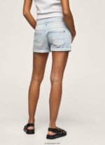 mujer shorts de mezclilla de corte estándar Pepe Jeans 44JTZ521 mezclilla - Imagen 4