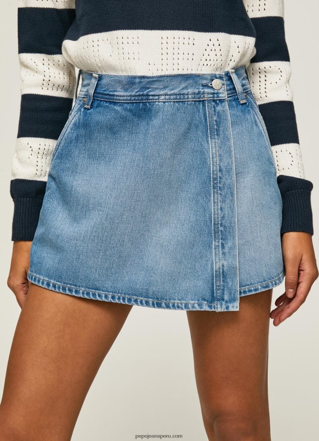 mujer shorts de mezclilla de corte regular Pepe Jeans 44JTZ509 mezclilla - Imagen 3