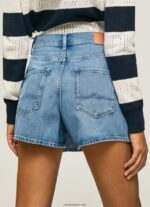mujer shorts de mezclilla de corte regular Pepe Jeans 44JTZ509 mezclilla - Imagen 5