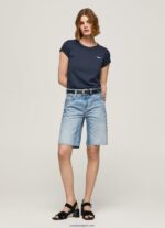 mujer shorts de mezclilla holgados Pepe Jeans 44JTZ486 mezclilla