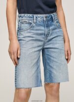 mujer shorts de mezclilla holgados Pepe Jeans 44JTZ486 mezclilla - Imagen 3