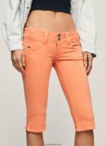 mujer shorts vaqueros capri Pepe Jeans 44JTZ528 durazno - Imagen 3