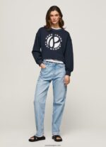 mujer suéter con logo circular Pepe Jeans 44JTZ279 dulwich - Imagen 2