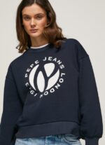 mujer suéter con logo circular Pepe Jeans 44JTZ279 dulwich - Imagen 3